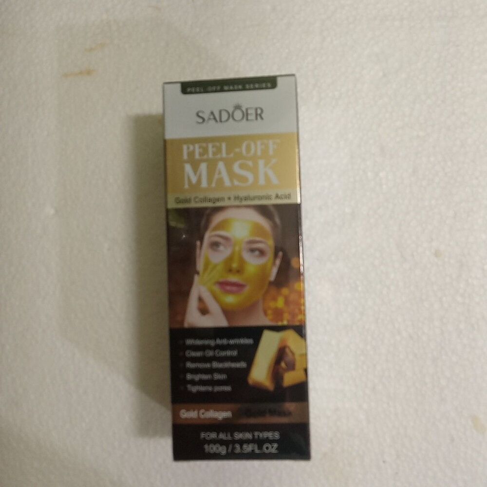 Sadoer Peel-off Mask Gold Collagen 3.5 Oz NEW
